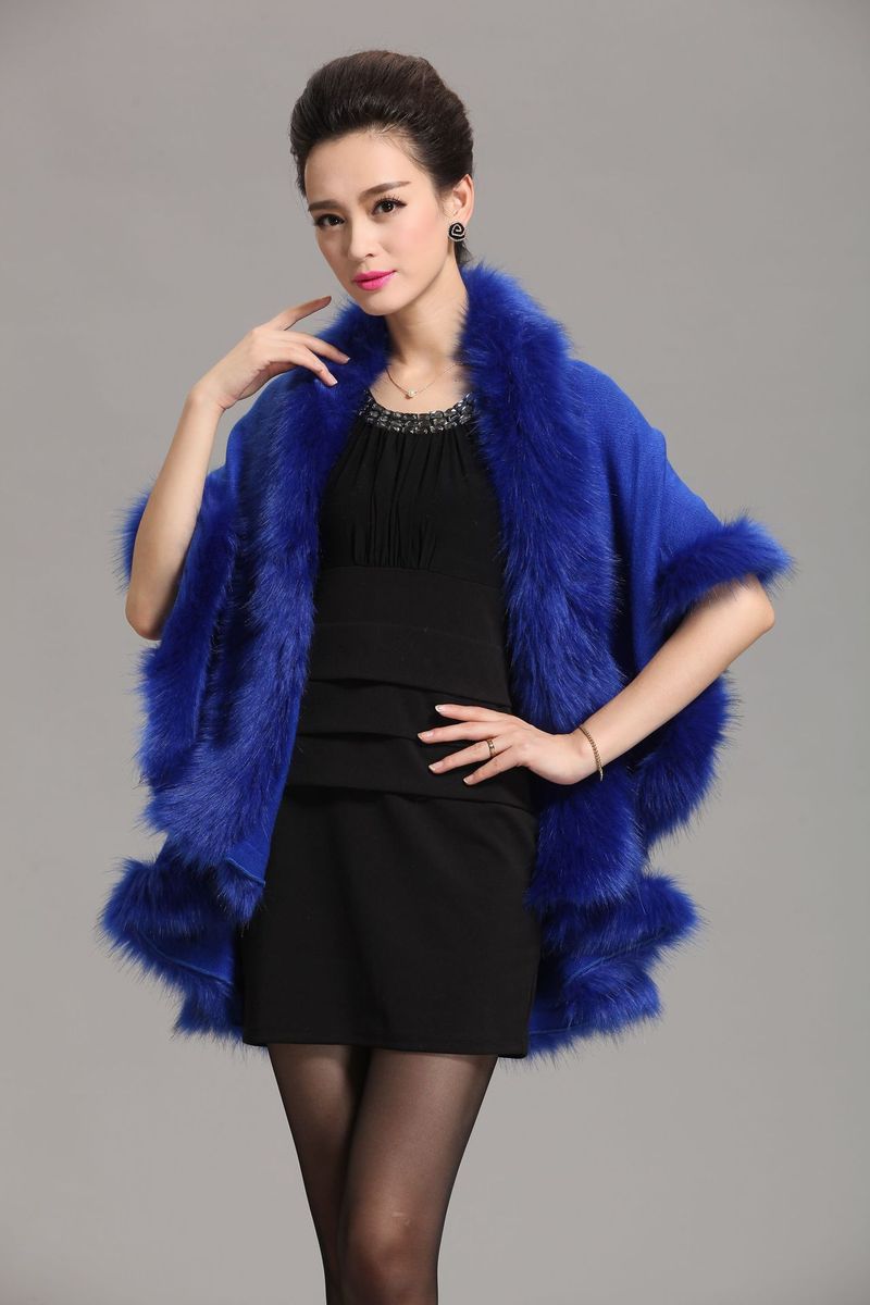 Wool cape cape women's large size knitted cardigan loose cape coat_voghion.com