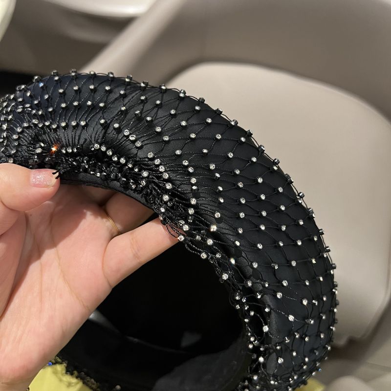 New Arrivals Mesh Full Diamonds Beret Rhinestone Women's French Painter Hats Pumpkin Hat All-month Female Berets Caps_voghion.com
