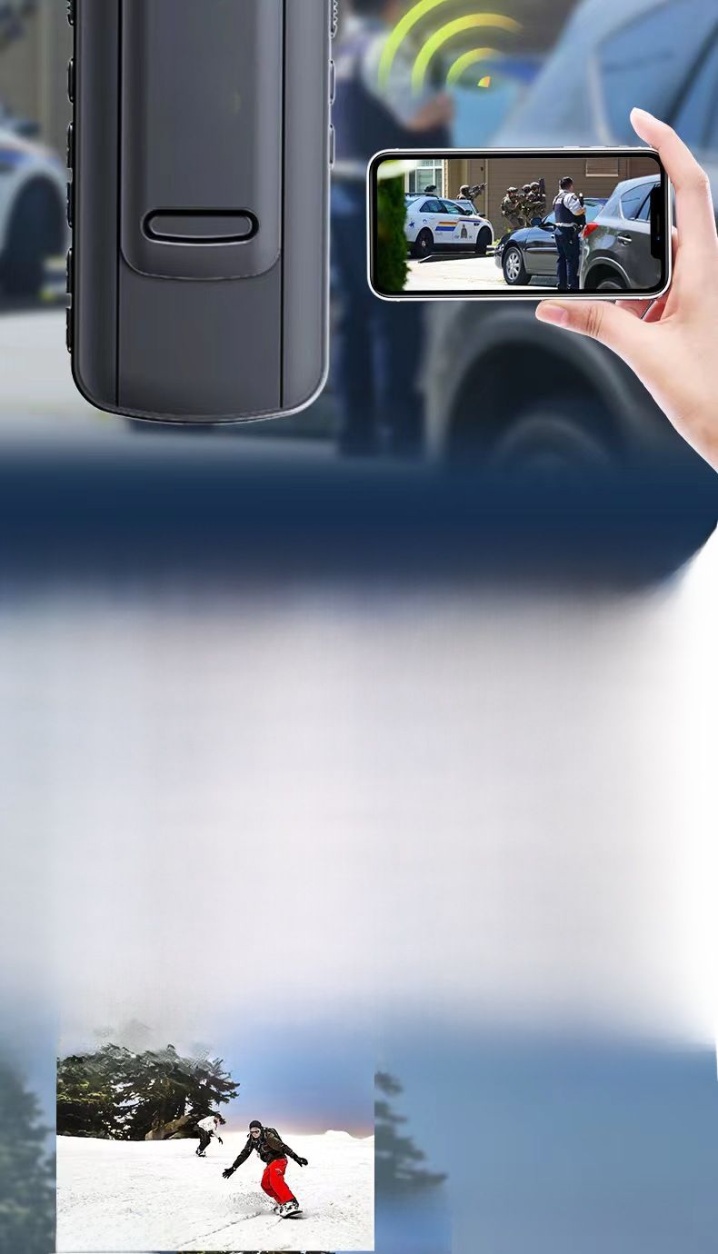 Hochauflösender Nachtsicht-Recorder für Strafverfolgungsbehörden, 2K-WiFi-Sportkamera, tragbares, professionelles Instrument für den Einsatz vor Ort_voghion.com
