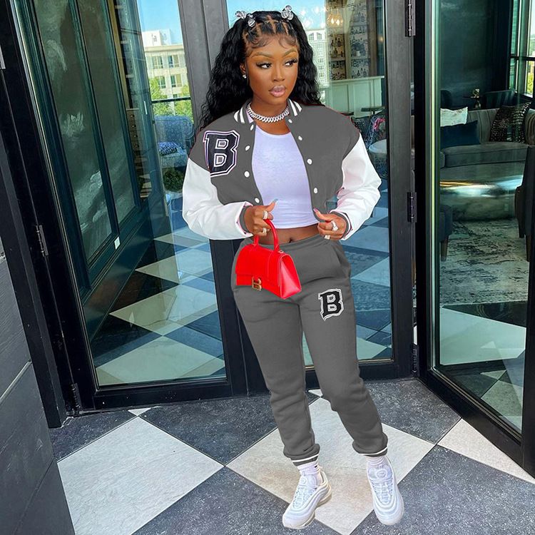 Frauen Print Netzwerk Rot Mode Hosen Casual Jogginghose_voghion.com