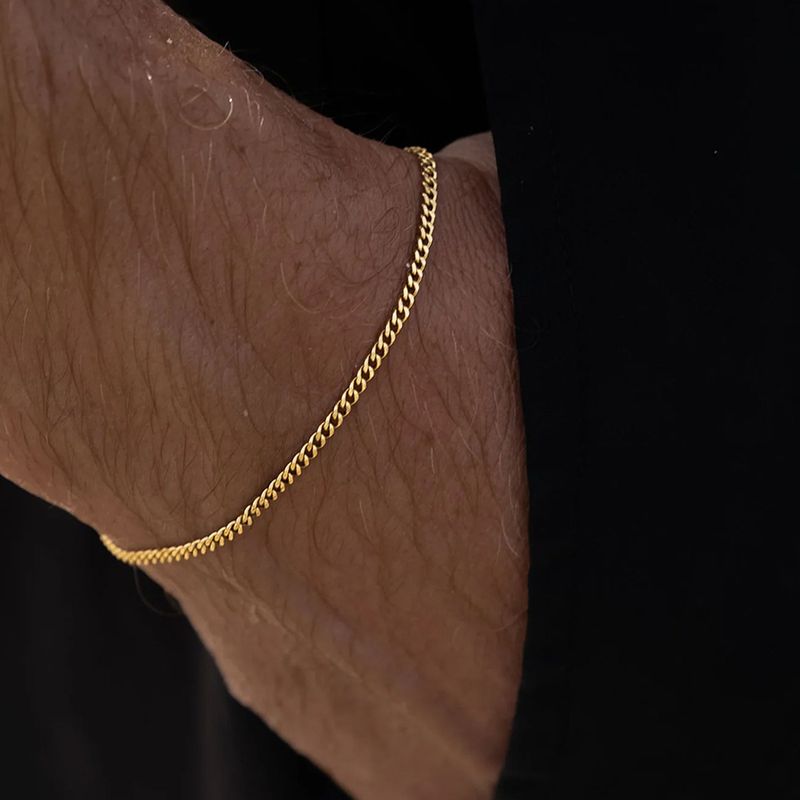 Bracciale in acciaio al titanio di alta qualità, elegante e alla moda, con osso di serpente, da uomo, Chihang Jewelry_voghion.com