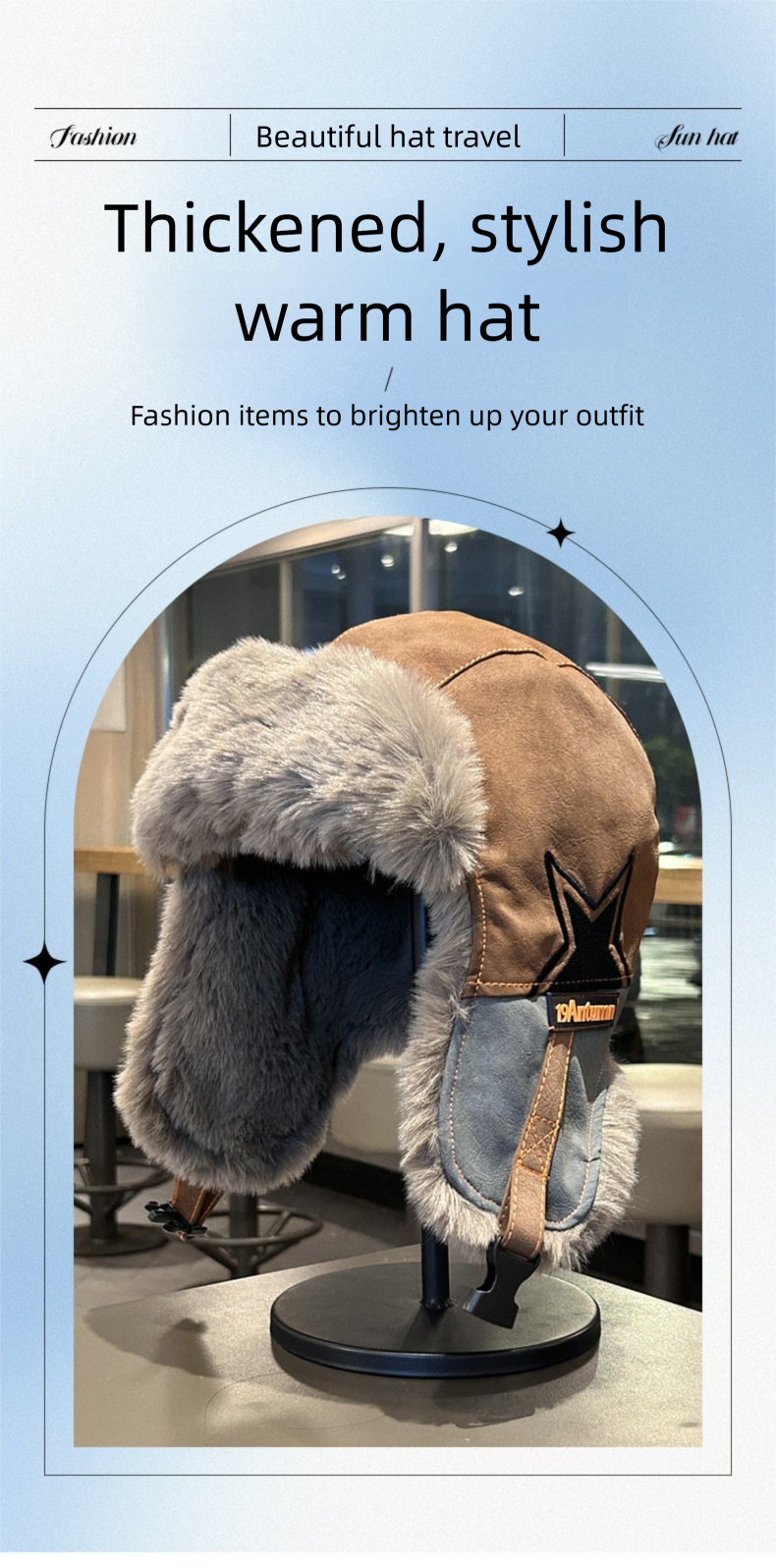 Cappello da ciclismo antivento con protezione per le orecchie, per autunno e inverno, caldo e freddo, foderato in pile spesso e morbido_voghion.com