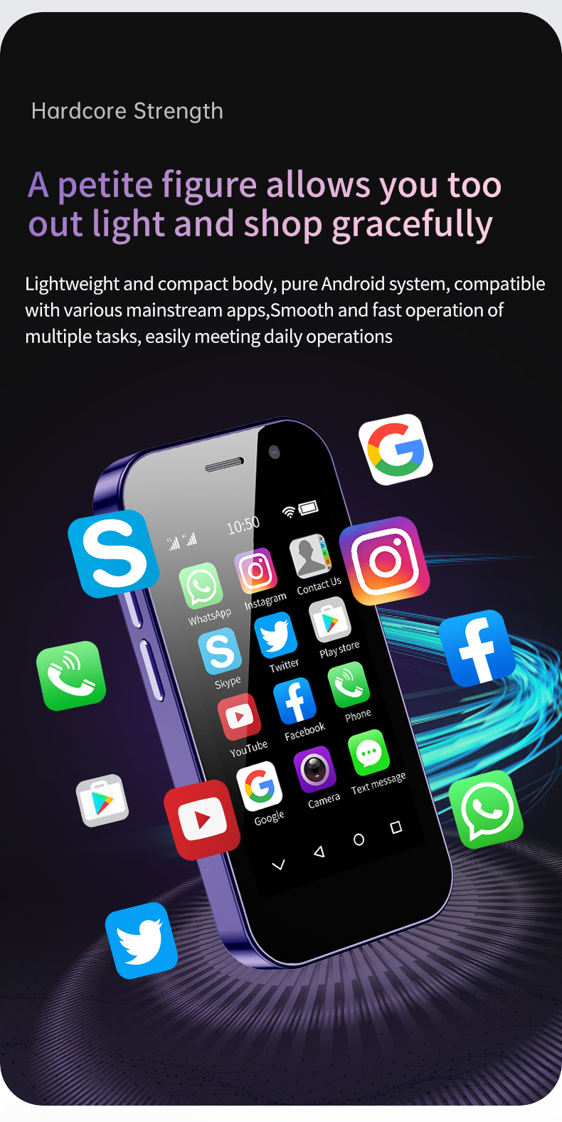 XS14 PRO mininutitelefon LTE 4G 2600 mAh 3,0 tolli ekraan Android 9.0 WIFI näotuvastus OTG FM väike mobiiltelefon_voghion.com