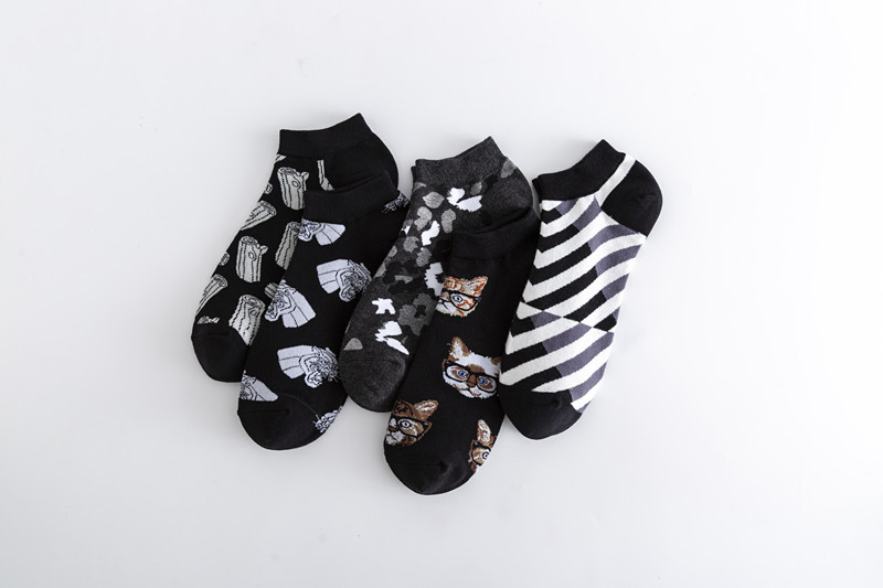 Herrensocken Neue vier Jahreszeiten allgemeine Freizeitsocken aus saugfähiger Baumwolle_voghion.com