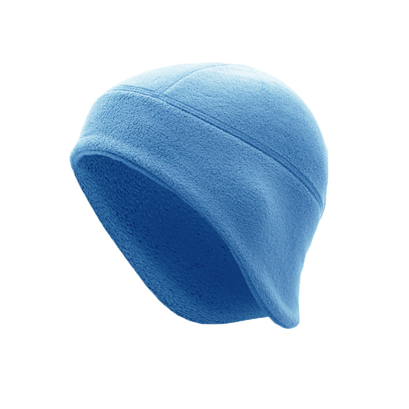 Gorro de ciclismo cálido de otoño e invierno con protección polar para las orejas, ideal para actividades al aire libre como esquí, running y ciclismo. Resistente al viento y al frío._voghion.com