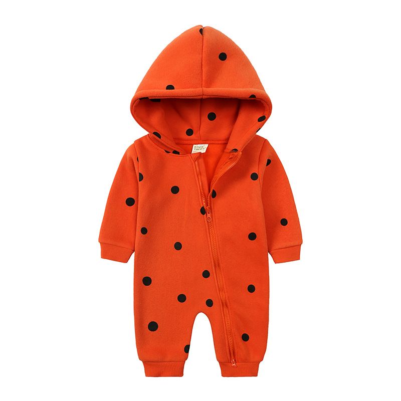 Soft Fleece Baby Romper With Hood – Cozy Long-Sleeve Jumpsuit For Newborns & Infants (0-12 Months)_voghion.com