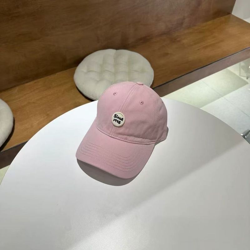women's Baseball Cap, Sun Hat, Round Logo Wide-brimmed, Thin Face, Big Head Circumference, Korean Style_voghion.com