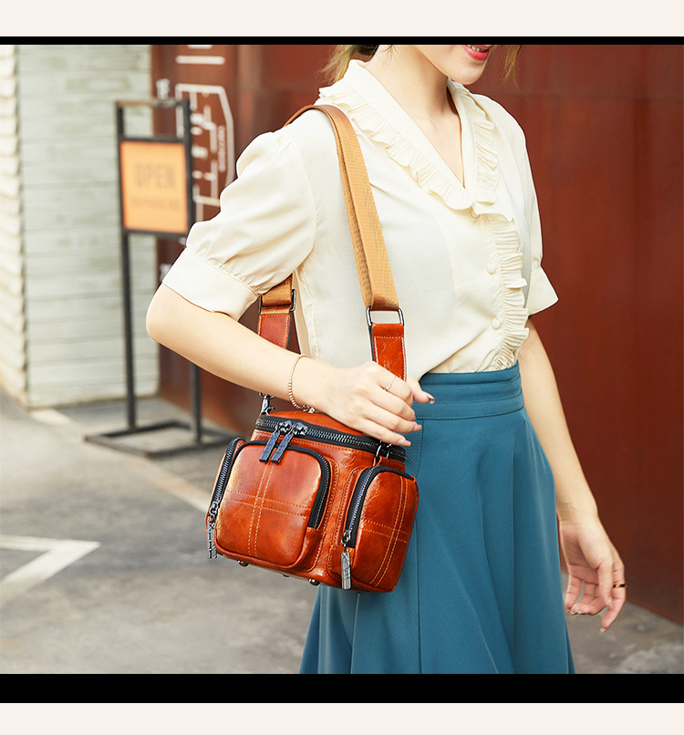 2024 Lente/zomer Nieuwe Retro Mode Camera Ronde Vat Enkele Schouder Crossbody Grote Capaciteit Damestas_voghion.com