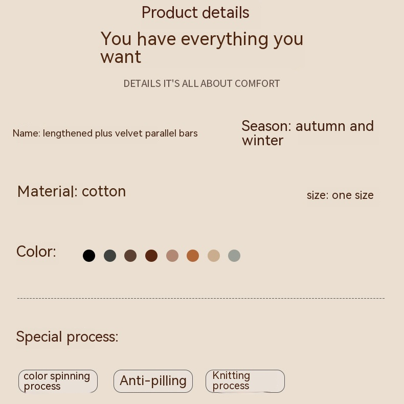Autumn and Winter Two Bar Mid Length Socks, Winter Style Plush and Thickened Warm Towel Socks_voghion.com