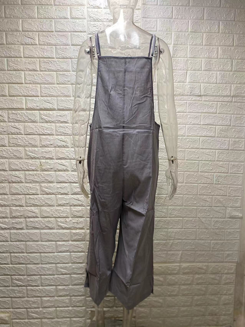 Women's clothing loose jumpsuit wide leg pants casual jumpsuit_voghion.com