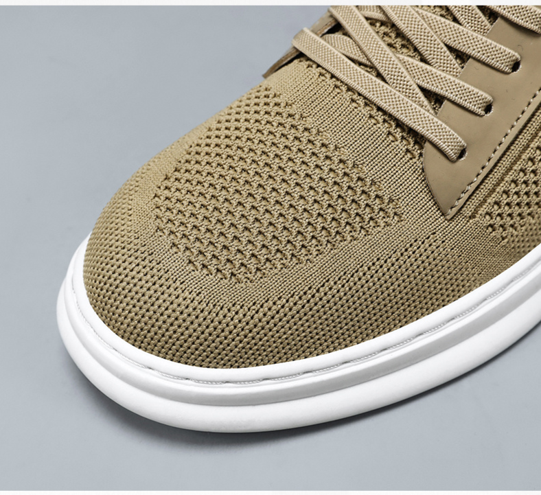New product, every step of the shoe industry, flying woven men's mesh breathable casual sports socks shoes, P25_voghion.com