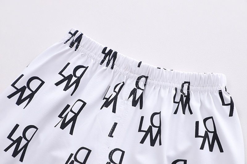 Mother Kids Abiti per bambini e bambine per bambini 2024 Abiti stampati eleganti per ragazzi versione coreana abiti a due pezzi per bambini piccoli e medi_voghion.com