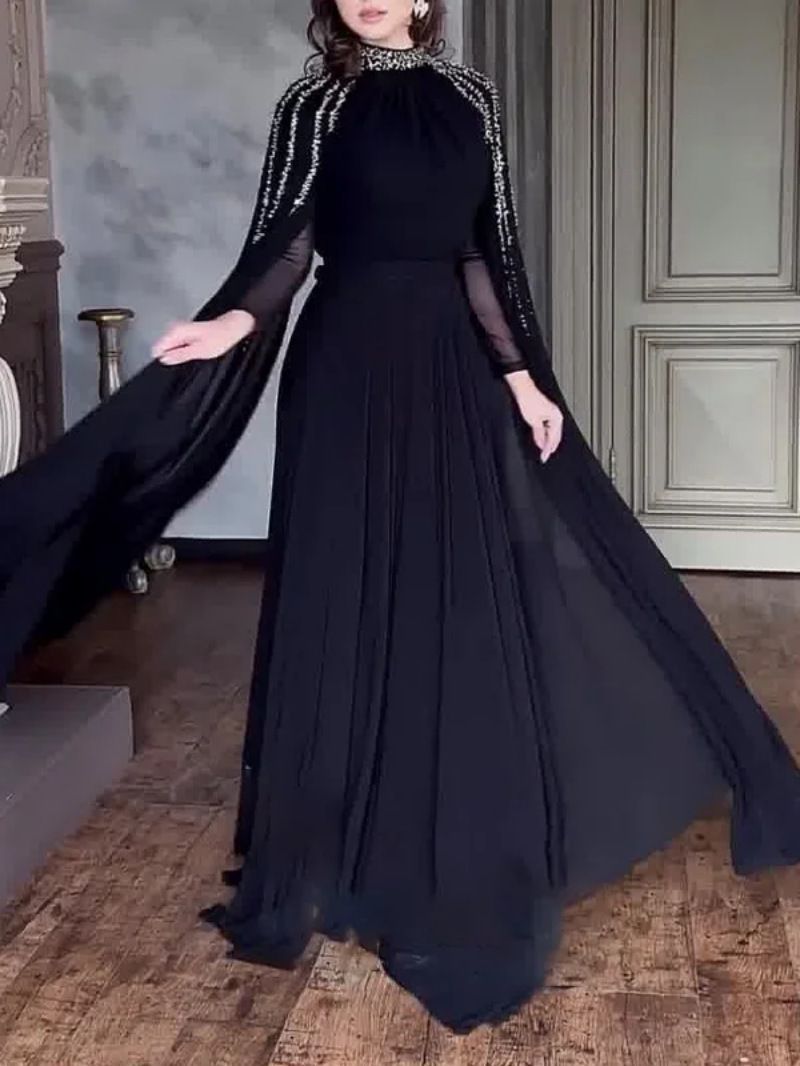 Damenbekleidung Frühling und Sommer Damen Strass Robe Abendkleid_voghion.com