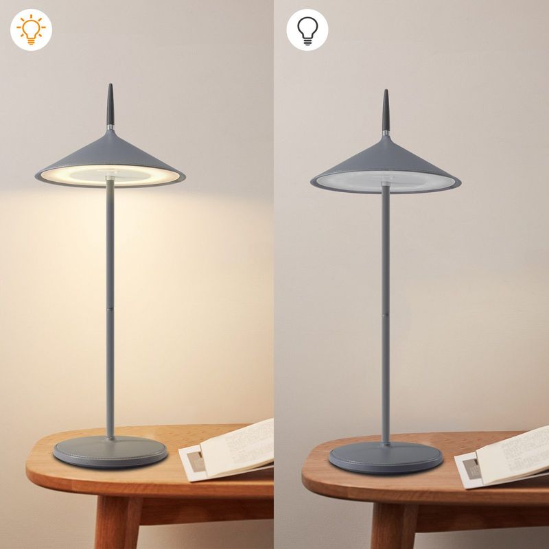 Glitzerlife Tischlampe Kabellos 2er Nachttischlampe Schwarz - Modern Led Tischleuchte 1800mhA Aufladbar Touch Dimmbar Aussentischleuchte IP44 Wasserdichte USB_voghion.com