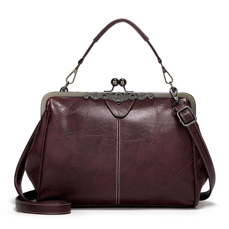 2024 Außenhandel Neue Handtasche Schulter Crossbody Damen Clip Britische Retro Big Bag_voghion.com