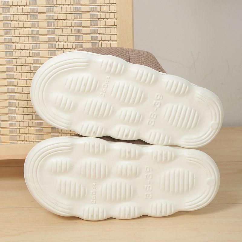 Comfortabele pantoffels van katoen en linnen voor mannen en vrouwen - ademend, antislip, gevoerde zool voor thuis, binnen en vrijetijdskleding_voghion.com