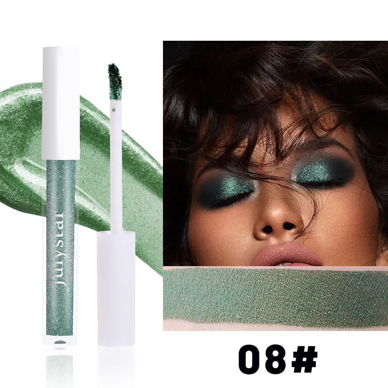 carina Julystar Ten Color Pearl Matte Makeup Colorful Streaming eye shadow Liquid Set_voghion.com