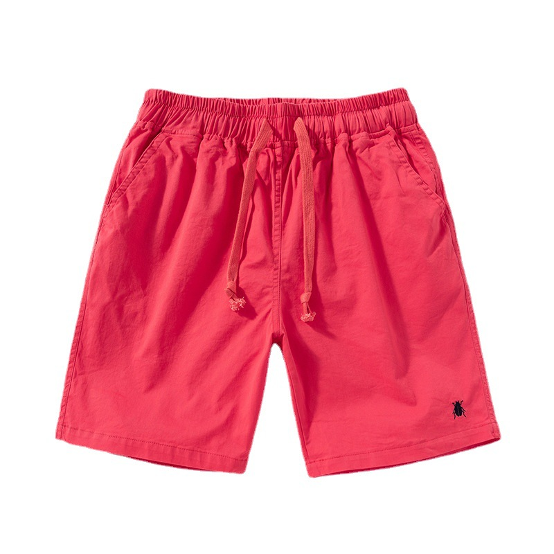 Sommer Neue Paar Candy Shorts Net Rot Gleiche Vielseitige Capris Für Männer Reine Baumwolle Mode Beachwear_voghion.com