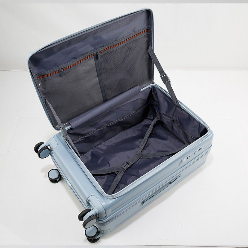 Valigia da viaggio Business Abs Business Front Open Bagaglio da imbarco Valigia trolley leggera_voghion.com
