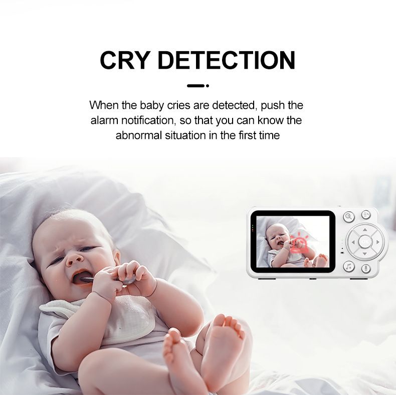 Monitor de bebé para madres e hijos Cuidado del bebé Monitoreo inalámbrico Cuidado del bebé Cámara para bebés Monitor de sueño y llanto del bebé_voghion.com