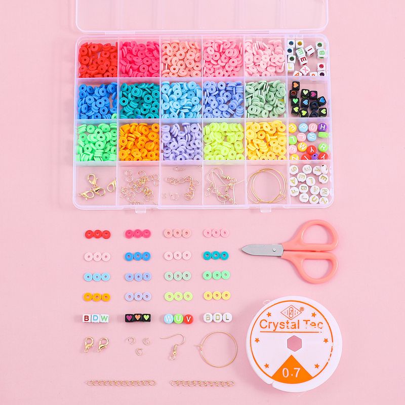 DIY armband sieraden accessoires 6mm 24 rasters kleurrijke zachte klei schijven nieuw binnen_voghion.com