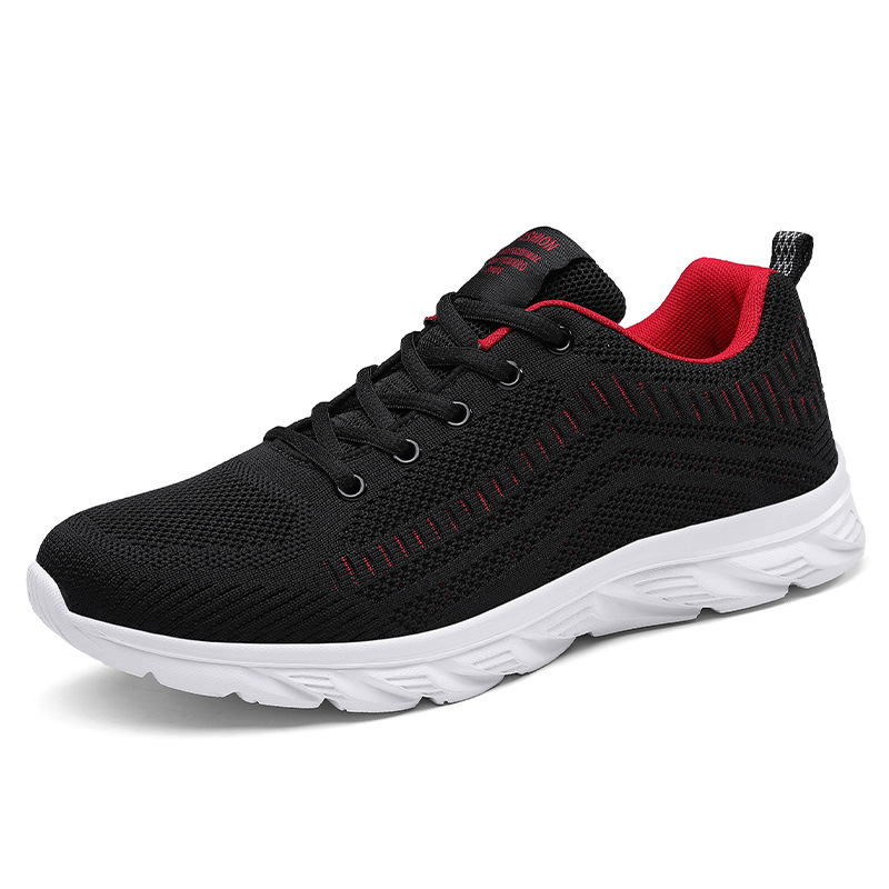 Spring And Autumn New Sports Casual Large Size Breathable Mesh Running Travel Men's Shoes_voghion.com