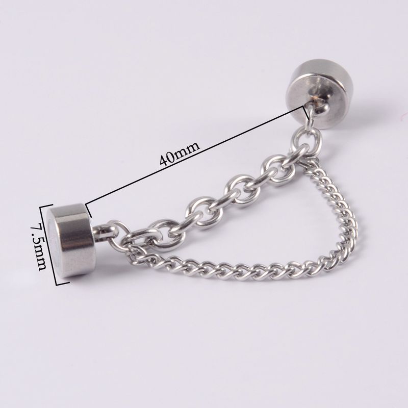 Set di orecchini e piercing magnetici per il naso - Gioielli in acciaio inossidabile senza piercing con design a sfera, cono e catena per uomo e donna (diversi colori e stili)_voghion.com