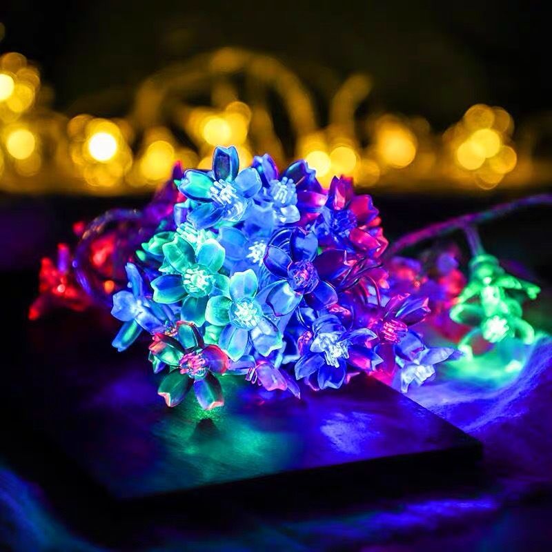 Cross-Border New Solar Bubble Outdoor Camping String Snowflake Decorative Crystal Ball LED Color Light_voghion.com
