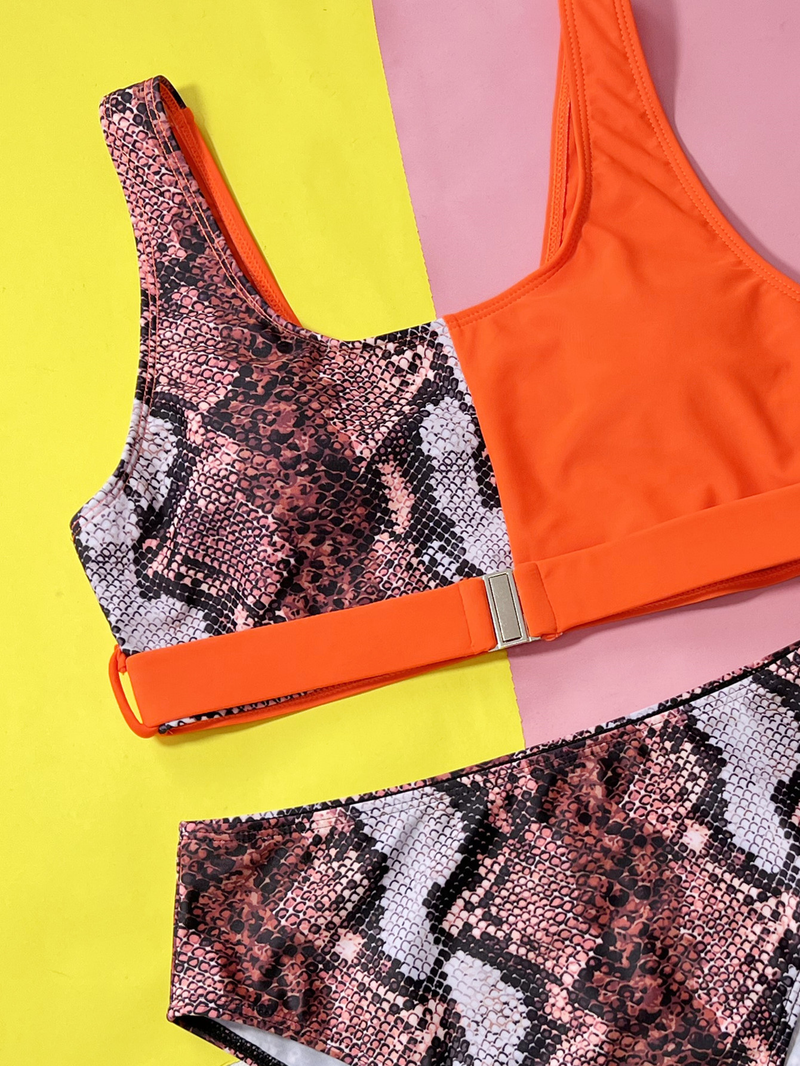 Damenmode-Bikini-Badeanzug, trägerloser Badeanzug_voghion.com