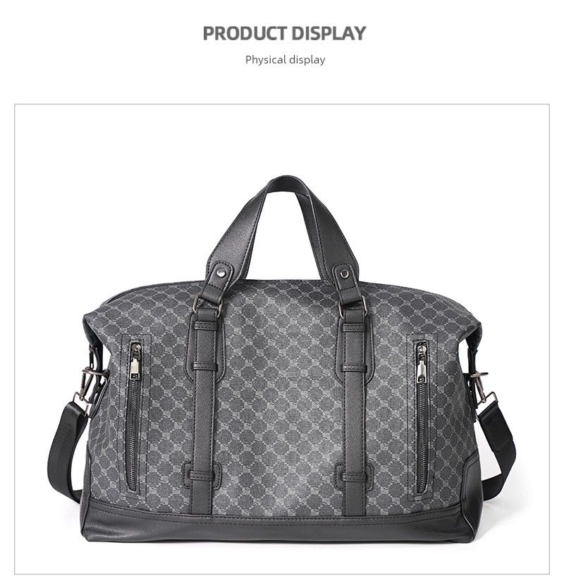 Bolsa de viagem casual masculina estilo coreano com grande capacidade para atividades ao ar livre_voghion.com