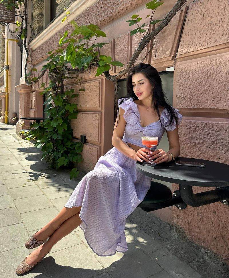 Abito bianco da donna, stile Niche Chic, super fata, stile vacanza al mare, intrigante, con maniche corte e gonna lunga_voghion.com
