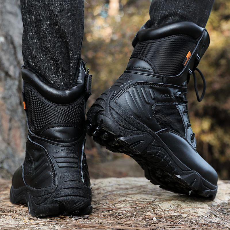 Combat Boots Men's Outdoor Hiking Boots High Tops Desert Boots Tactical Boots Army Junkies Training Boots_voghion.com
