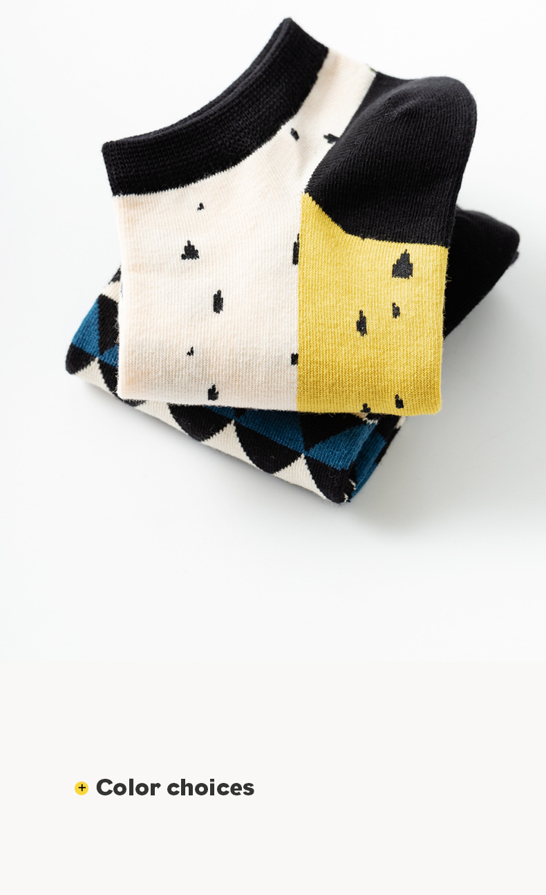 5 Stück einteilige, auf Karten montierte Marken-Bootssocken für Frauen, trendige Internet-Promi-Socken für Männer, Bootssocken für Frühling und Sommer, flache Öffnung_voghion.com