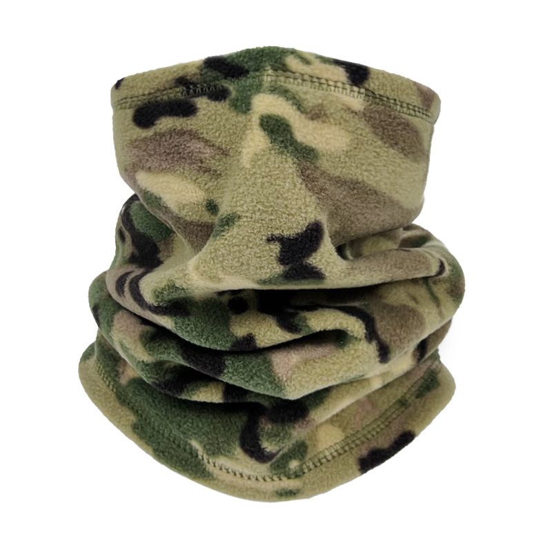 LazyZoom Automne Hiver Cyclisme Casquette Polaire Camouflage Extérieur Couvre-tête Cache-cou Doublure de Casque Masque Thermique Coupe-Vent_voghion.com