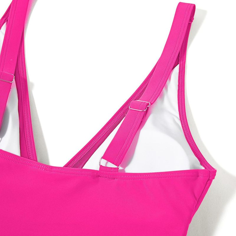 Maillot de bain une pièce taille haute pour femme, moulant, sexy et ajouré, avec points chauds_voghion.com