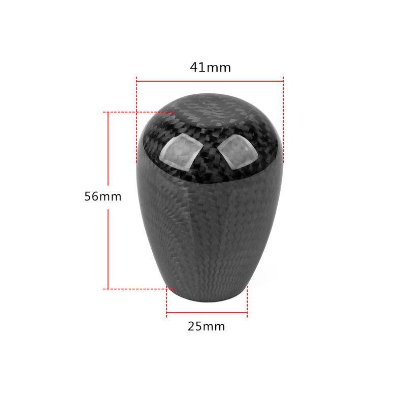 Forged Pattern Carbon Fiber Manual Transmission Gear Shift Head for Most Car Decorations Accessories_voghion.com
