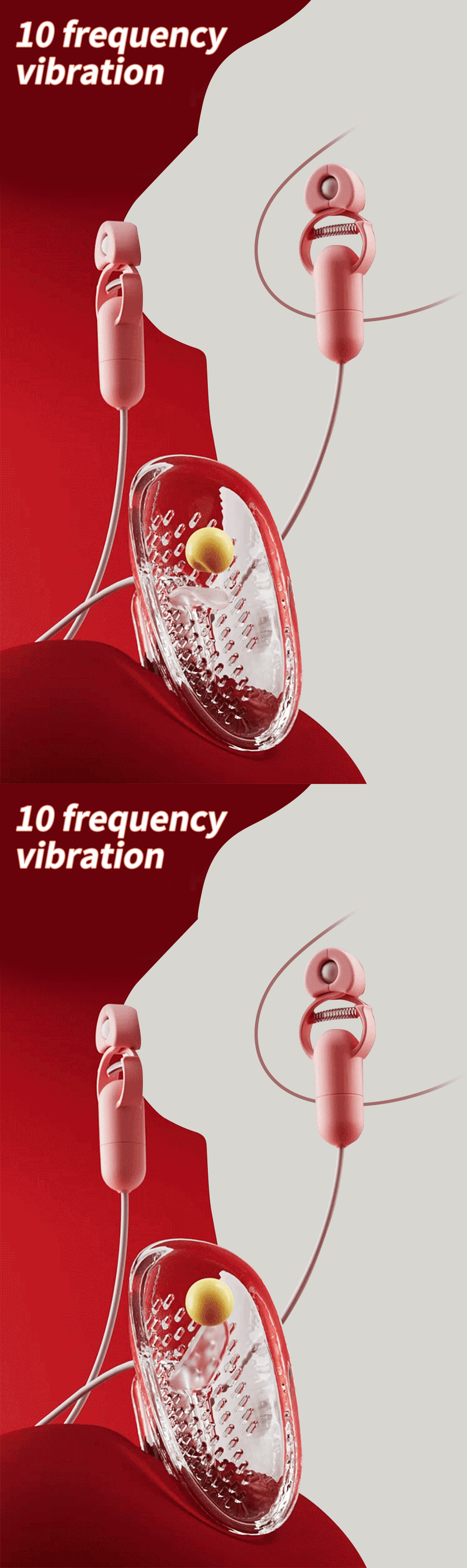Vibromasseur à tétons 2023, 10 fréquences, pinces à tétons, stimulateur de massage des seins, jouets sexuels pour femmes, masturbation féminine_voghion.com