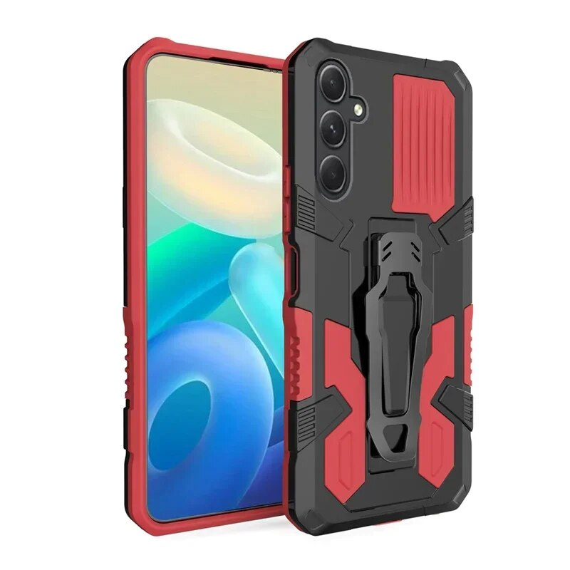 Armor Belt Clip Stand Case For Samsung Galaxy S24 S23 S22 Ultra FE Plus Shockproof Protective Cover Fundas Capa Shell_voghion.com