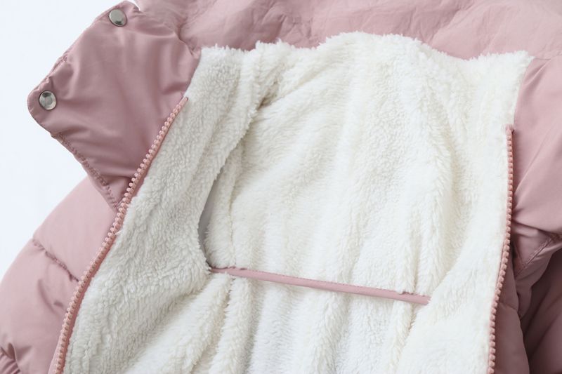 Pelele de invierno premium con capucha para bebé Mother & Kids: mono grueso acolchado de algodón para bebés y niños pequeños (66-90 cm), unisex, manga larga, con cremallera_voghion.com