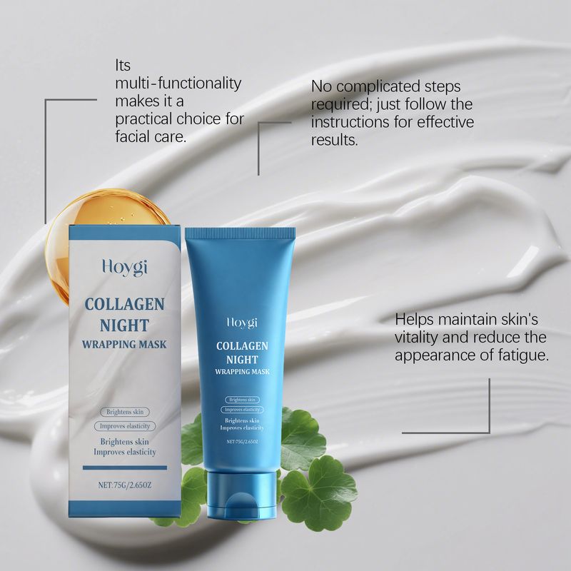 Maschera peel-off per la cura della pelle al collagene HOYGI, detergente delicato, esfoliante, idratante e nutriente_voghion.com