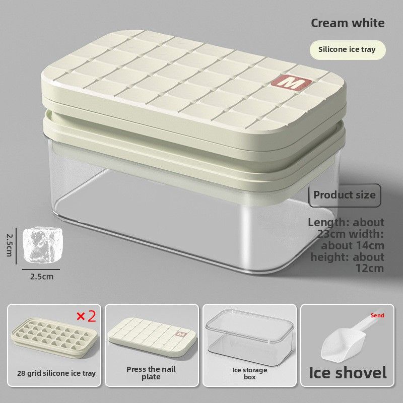 56 Grid Pressing Ice Grid Ice Grid Mold Plastic Ice Box Easy Demoulding Ice Box Large Capacity Ice Storage Box Food Grade Abrasives_voghion.com
