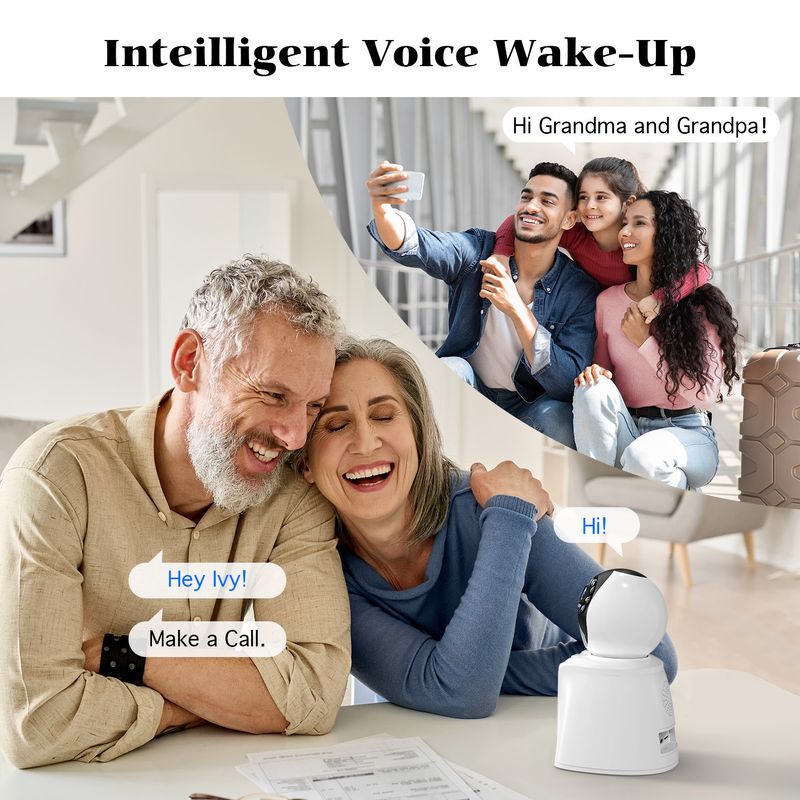 Videocitofono bidirezionale con telecamera - HD 1080p, citofono in tempo reale, avvisi di movimento intelligenti, visione notturna, include monitor da 7"._voghion.com