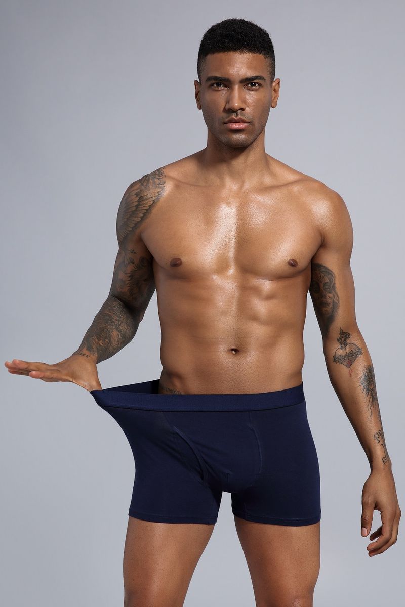 Boys Cotton Plus Size Underwear Boxer Briefs Men Large Size Men's Cotton Underwear_voghion.com
