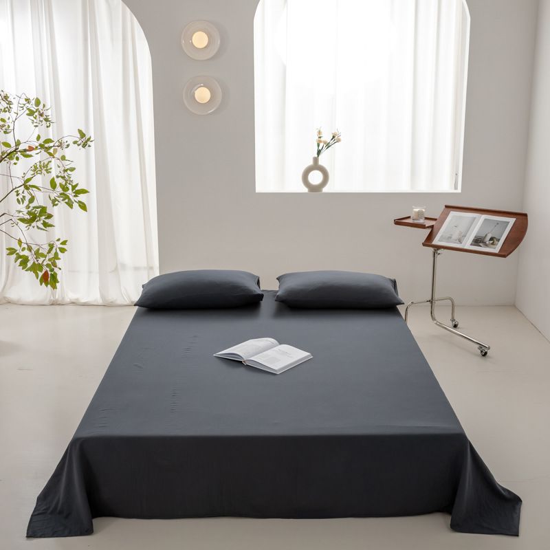 Lenzuolo singolo in cotone lavato, tinta unita, trapunta di lusso, pezzo unico_voghion.com