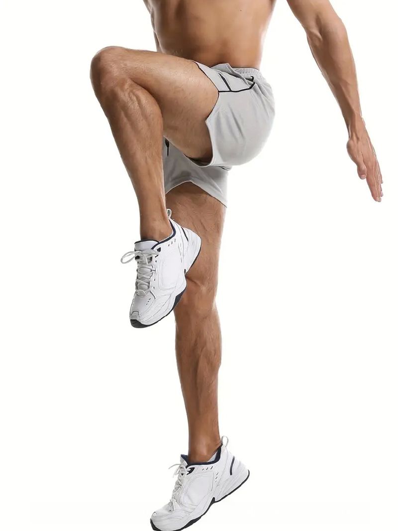 Men's Running Training Fiess Summer Thin Breathable Quick Drying Basketball Pants_voghion.com