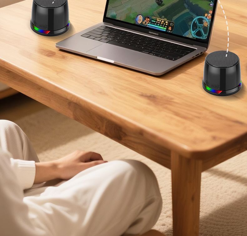 Mini enceinte Bluetooth portable magnétique d'extérieur étanche avec caisson de basses sans fil_voghion.com