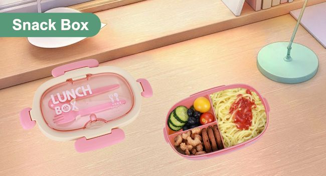 Bento Box per bambini - 3 scomparti con posate_voghion.com