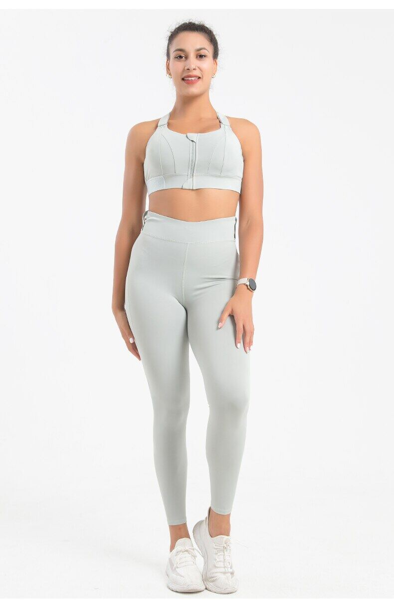 SUPERFLOWER Fiess-Training Donna Taglie forti VelcroPush Up Allenamento Palestra Antiurto Crop Top Cerniera anteriore regolabile Sport_voghion.com