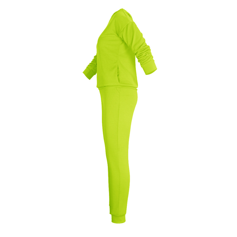 Set da donna casual in due pezzi a maniche lunghe tinta unita multicolore da strada_voghion.com
