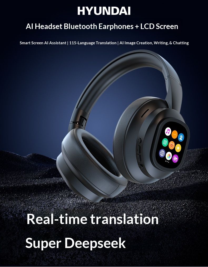 Casque audio sport NeoGear Modern X1 PRO AI avec écran tactile, Bluetooth, tour de cou et réduction de bruit_voghion.com